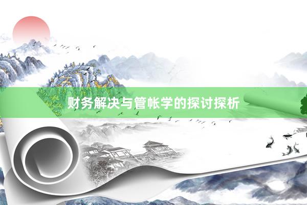 财务解决与管帐学的探讨探析
