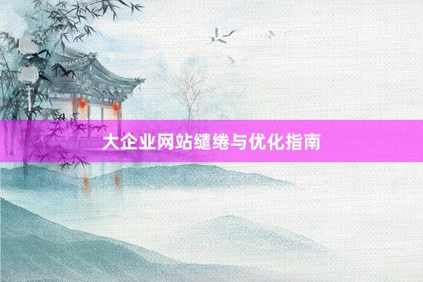 大企业网站缱绻与优化指南