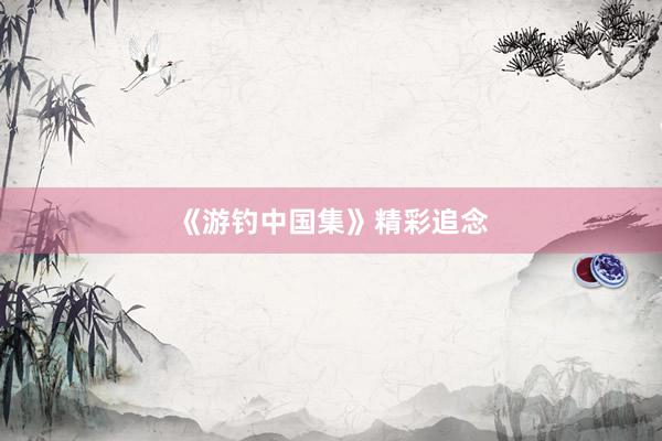 《游钓中国集》精彩追念